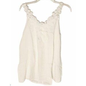 shirt thin silky lace sheer high low sheer medium 26 height new READ